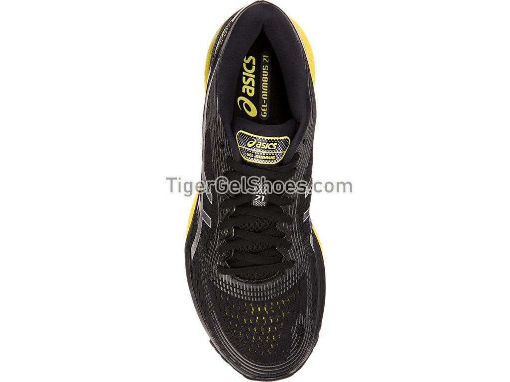 Asics GEL-Nimbus 21 Black/Neon Spark 1011A169-003 Mens Running Shoes