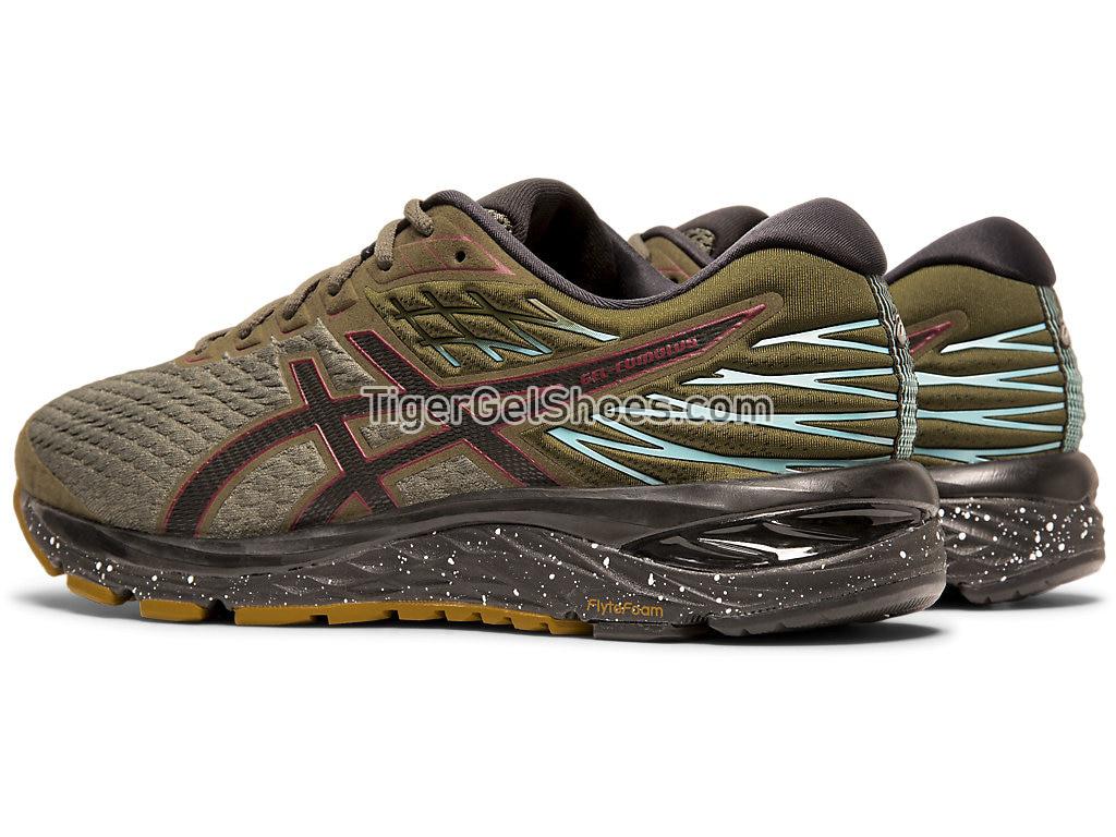 Asics GEL-CUMULUS 21 Winterized Olive Canvas/Black 1011A635-300 Mens Running Shoes