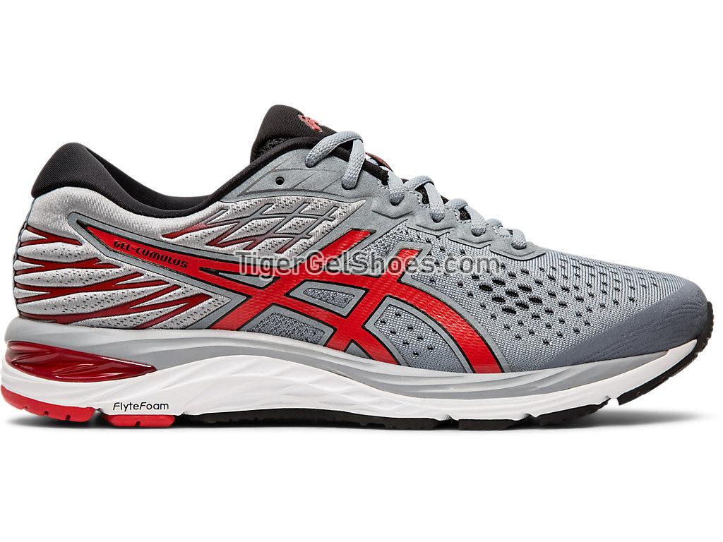 Asics GEL-CUMULUS 21 Sheet Rock/Speed Red 1011A551-020 Mens Running Shoes