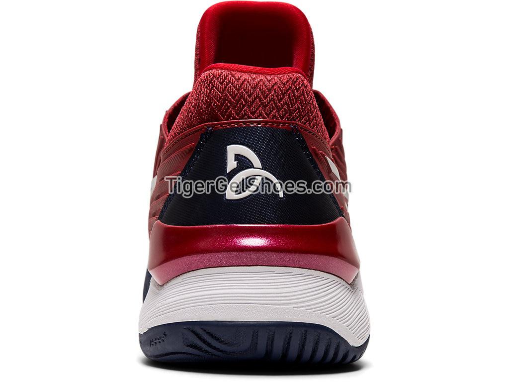 Asics COURT FF NOVAK Burgundy/White 1041A089-600 Mens Tennis Shoes