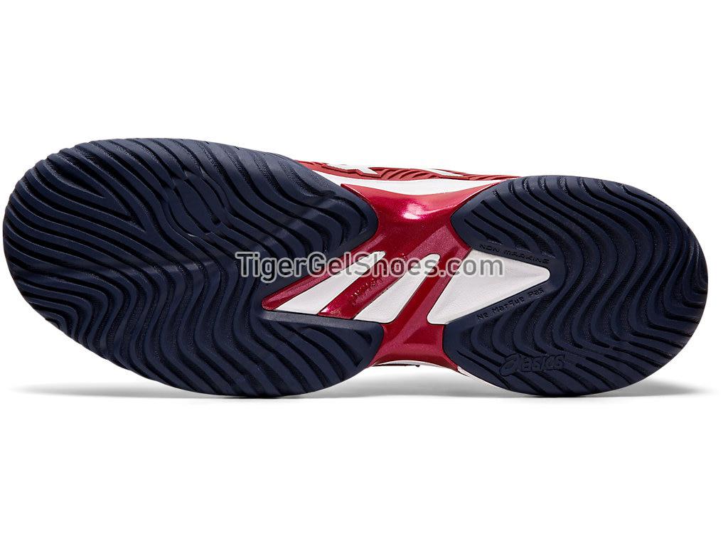 Asics COURT FF NOVAK Burgundy/White 1041A089-600 Mens Tennis Shoes