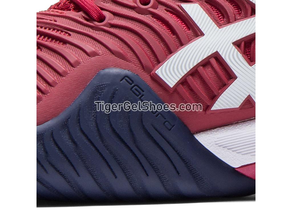 Asics COURT FF NOVAK Burgundy/White 1041A089-600 Mens Tennis Shoes