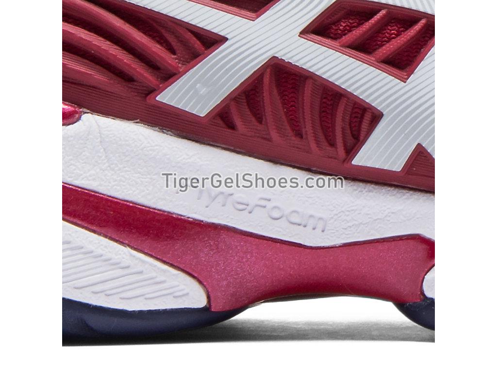 Asics COURT FF NOVAK Burgundy/White 1041A089-600 Mens Tennis Shoes