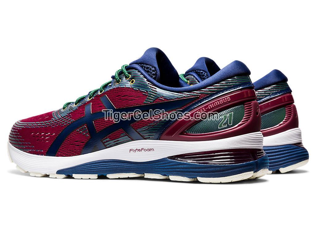 Asics GEL-NIMBUS 21 Chili Flake/Blue Expanse 1021A270-600 Mens Running Shoes