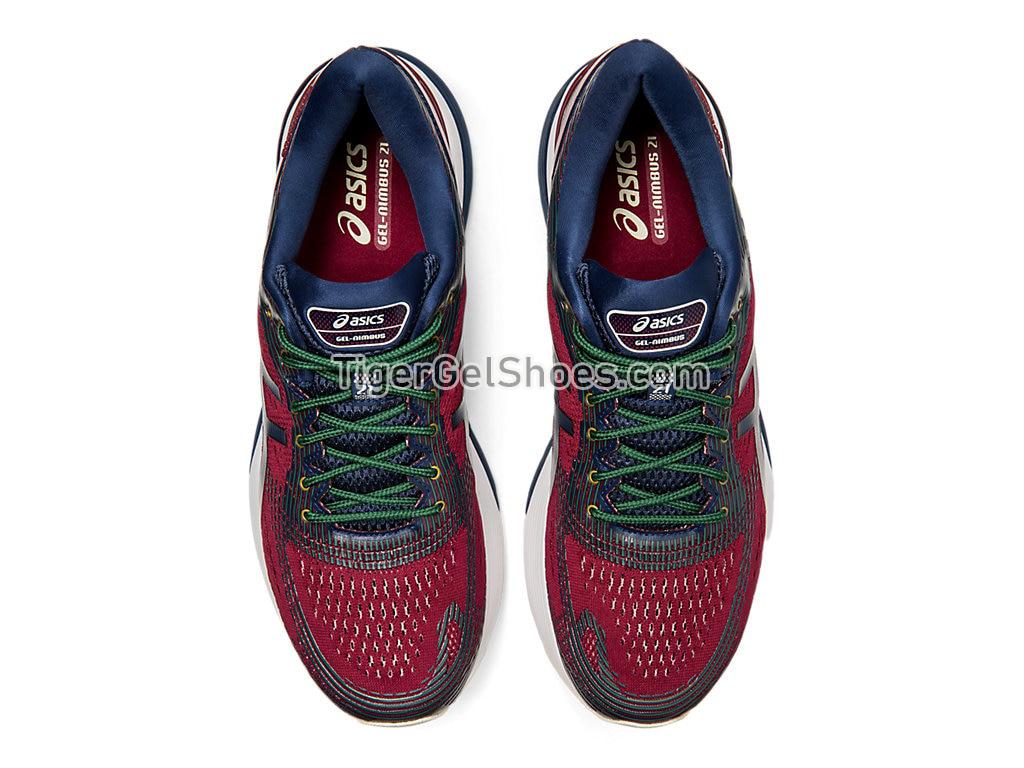 Asics GEL-NIMBUS 21 Chili Flake/Blue Expanse 1021A270-600 Mens Running Shoes