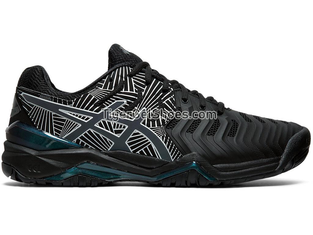 Asics GEL-RESOLUTION 7 LE Black/Silver 1041A108-001 Mens Tennis Shoes