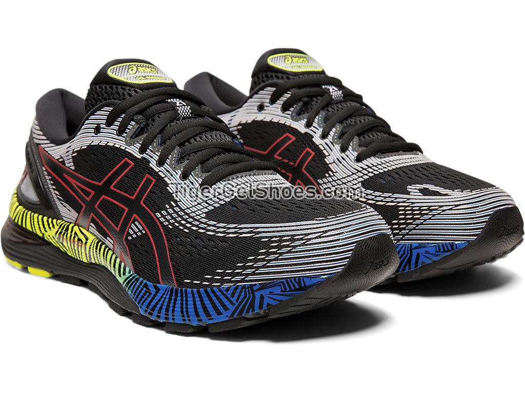 Asics GEL-NIMBUS 21 LITE-SHOW Black/Electric Blue 1011A632-001 Mens Running Shoes