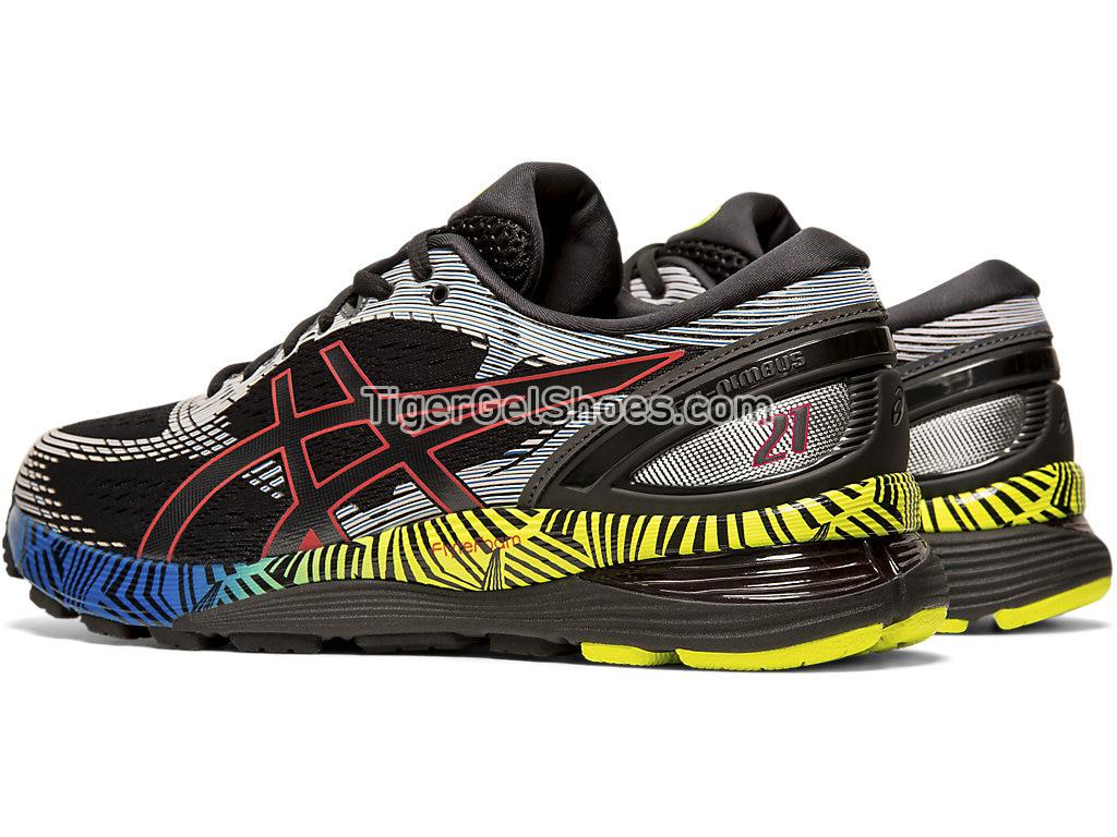 Asics GEL-NIMBUS 21 LITE-SHOW Black/Electric Blue 1011A632-001 Mens Running Shoes