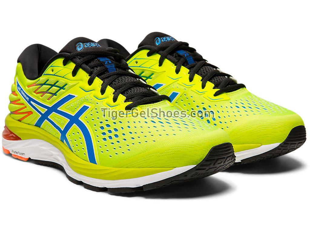 Asics GEL-CUMULUS 21 Safety Yellow/Electric Blue 1011A551-750 Mens Running Shoes