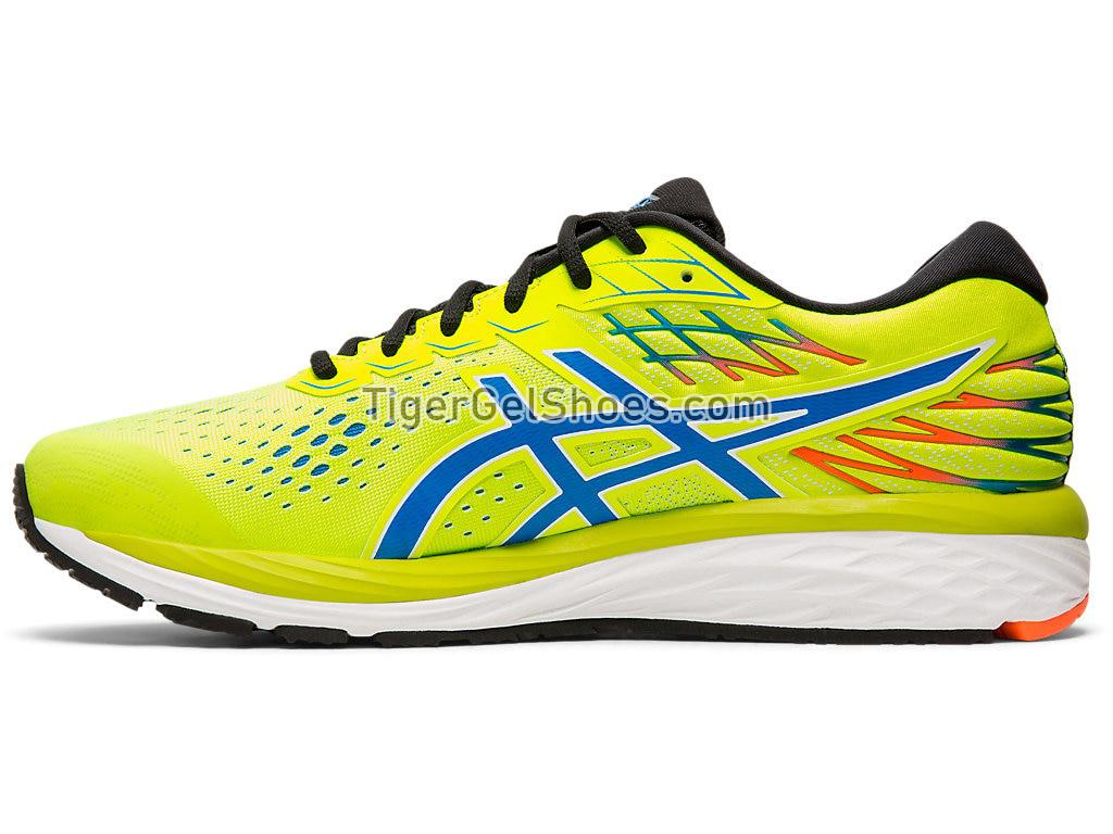 Asics GEL-CUMULUS 21 Safety Yellow/Electric Blue 1011A551-750 Mens Running Shoes
