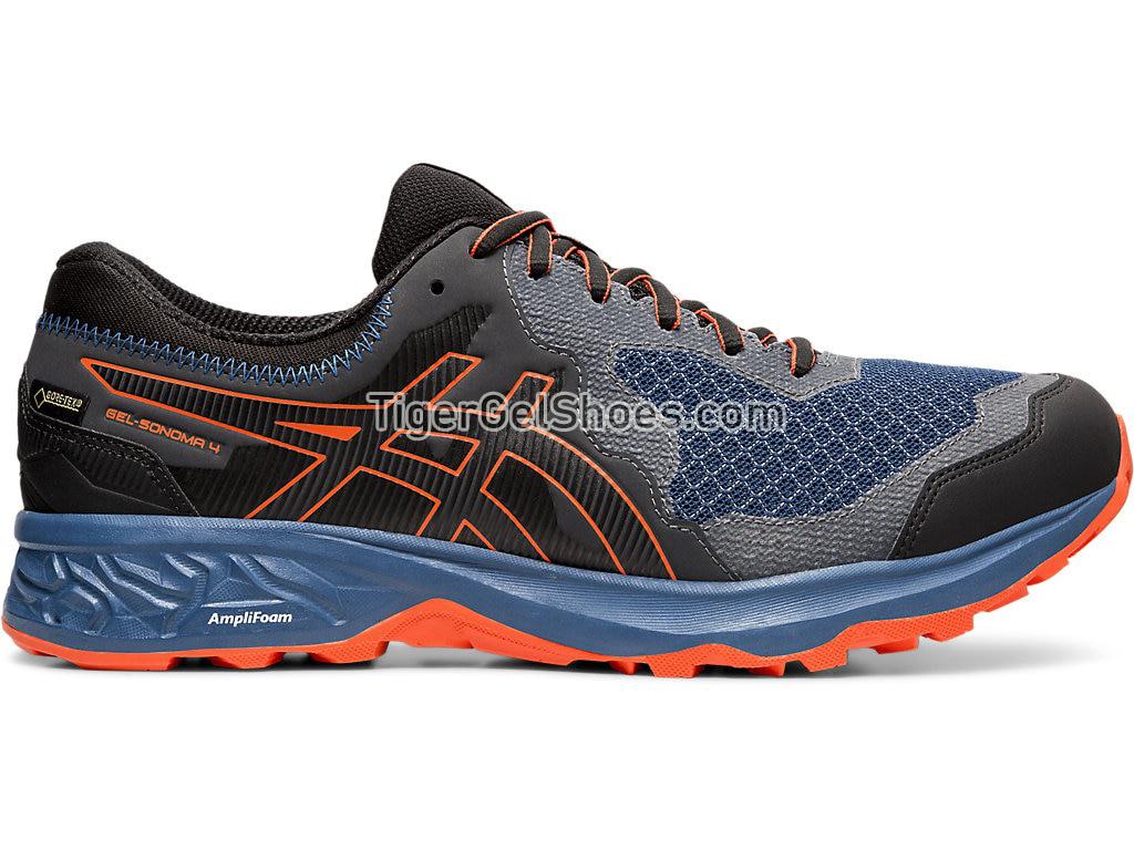 Asics GEL-SONOMA 4 G-TX Mako Blue/Koi 1011A210-400 Mens Trail Running Shoes