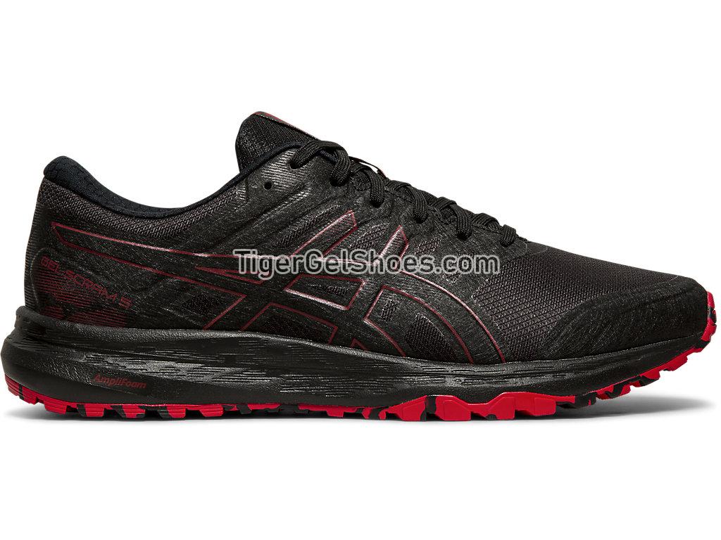 Asics GEL-SCRAM 5 Black/Speed Red 1011A559-001 Mens Trail Running Shoes
