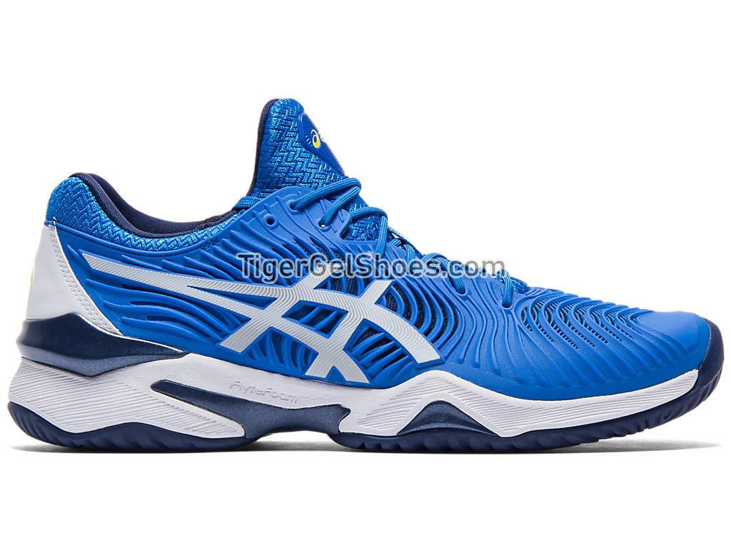 Asics COURT FF NOVAK Electric Blue/White 1041A089-400 Mens Tennis Shoes