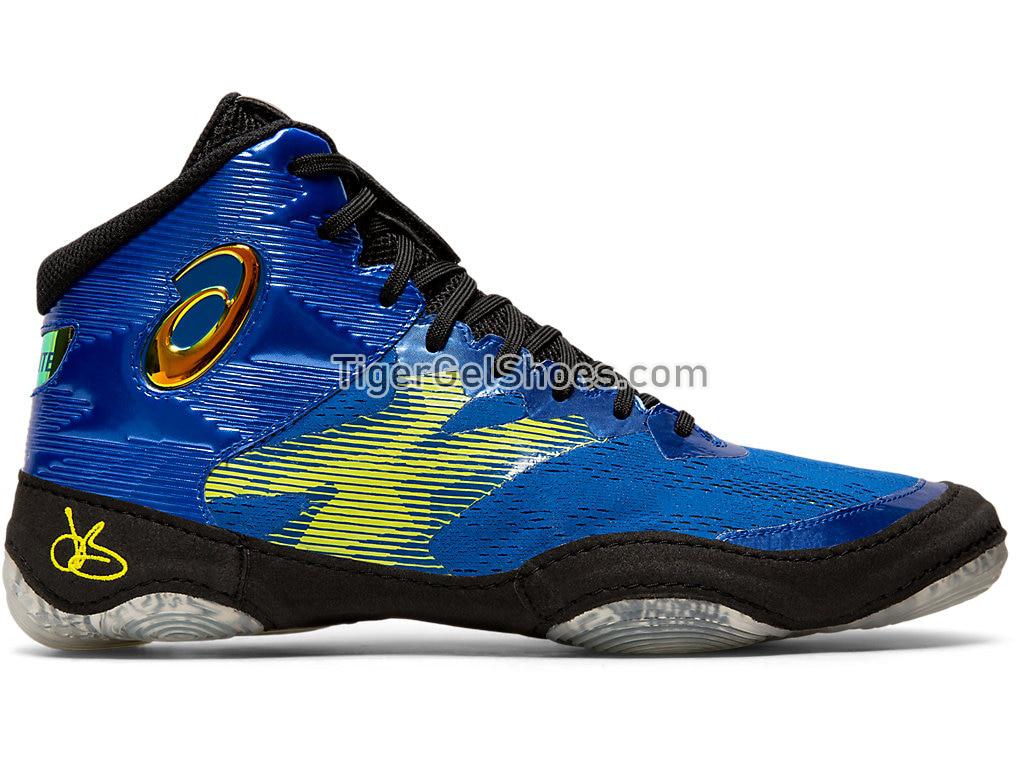 Asics JB ELITE IV Asics Blue/Black 1081A025-400 Mens Wrestling Shoes