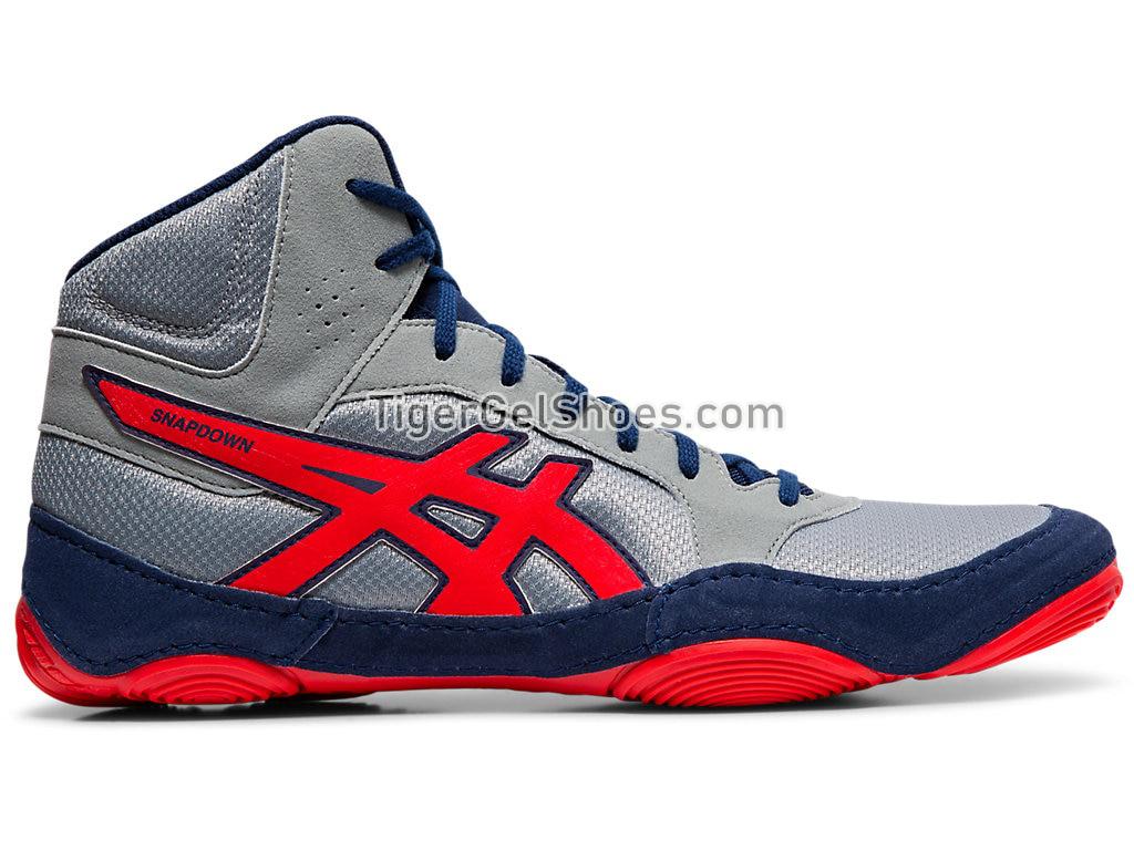 Asics Snapdown 2 Stone Grey/Classic Red J703Y-020 Womens Mens Wrestling Shoes