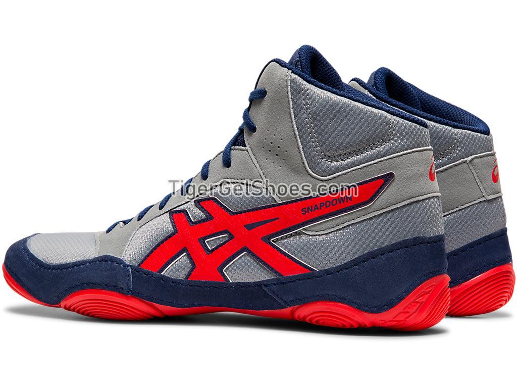Asics Snapdown 2 Stone Grey/Classic Red J703Y-020 Womens Mens Wrestling Shoes