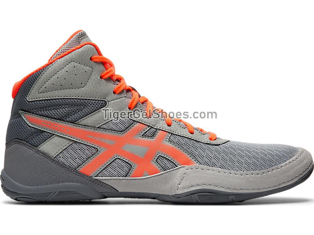 Asics MATFLEX 6 Stone Grey/Flash Coral 1081A021-020 Mens Wrestling Shoes