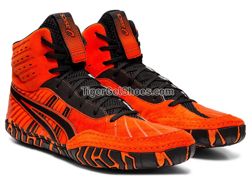 Asics Aggressor 4 Koi/Black 1081A001-800 Mens Wrestling Shoes