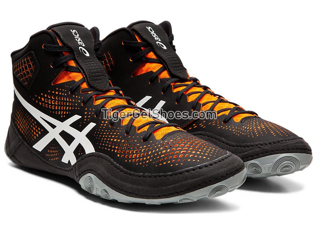 Asics DAN GABLE EVO 2 Black/Shocking Orange 1081A018-002 Mens Wrestling Shoes