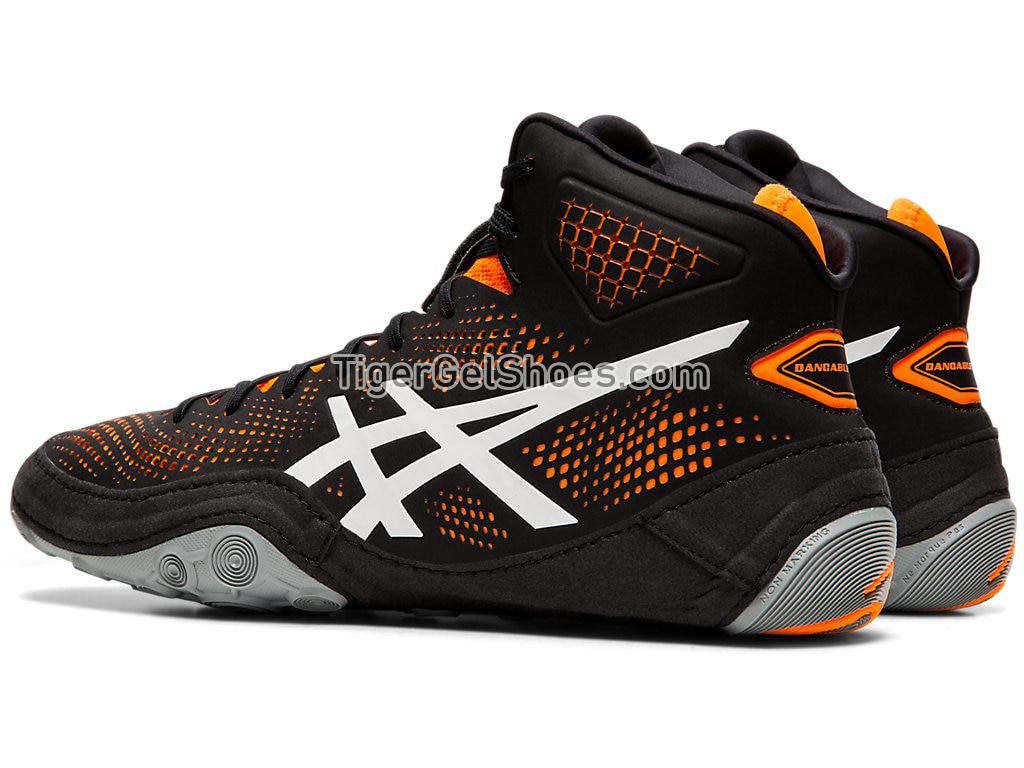 Asics DAN GABLE EVO 2 Black/Shocking Orange 1081A018-002 Mens Wrestling Shoes