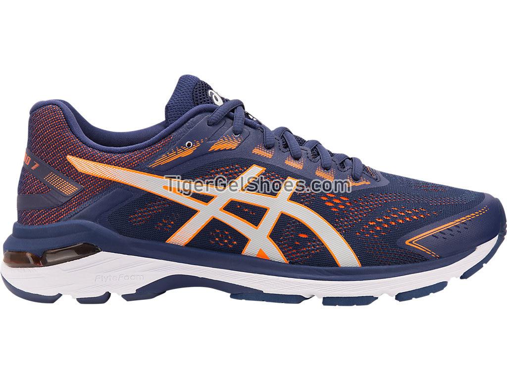 Asics GT-2000 7 Indigo Blue/Shocking Orange 1011A158-400 Mens Running Shoes Asics GT-2000 7 Indigo Blue/Shocking Orange 1011A158-400 Mens Running Shoes