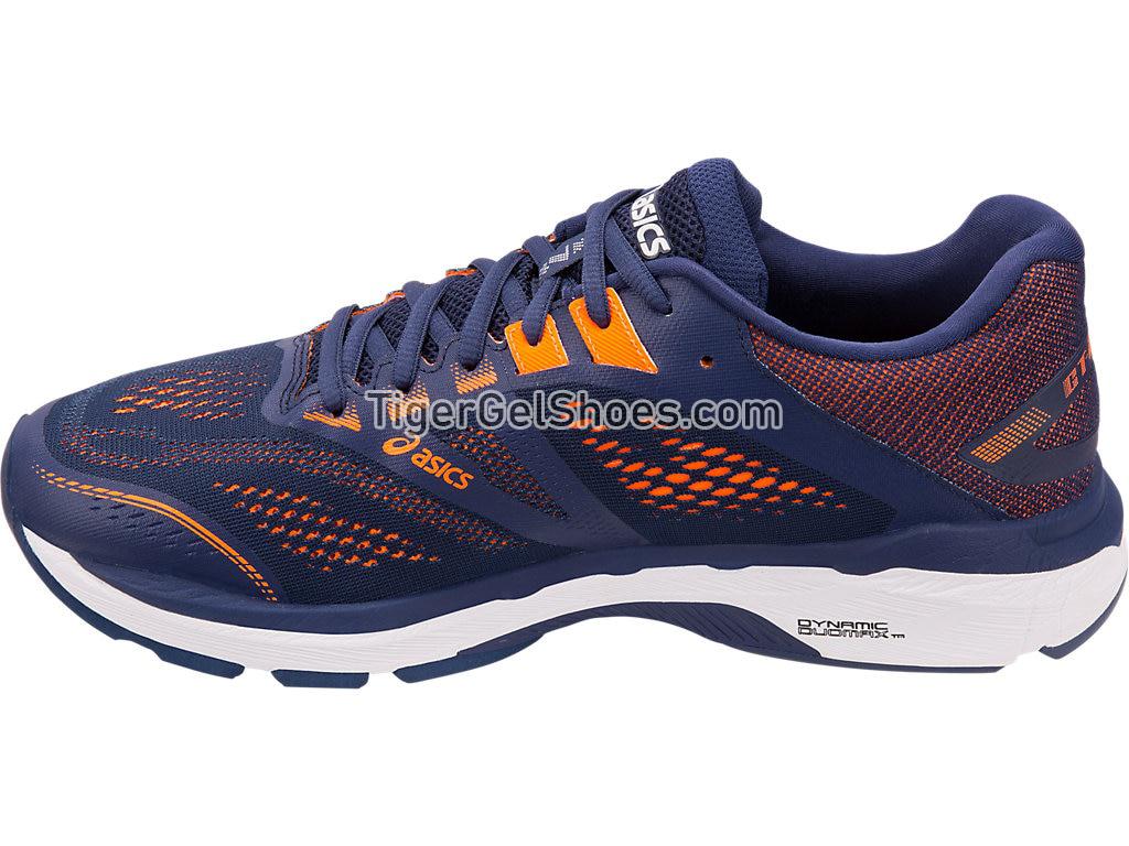 Asics GT-2000 7 Indigo Blue/Shocking Orange 1011A158-400 Mens Running Shoes