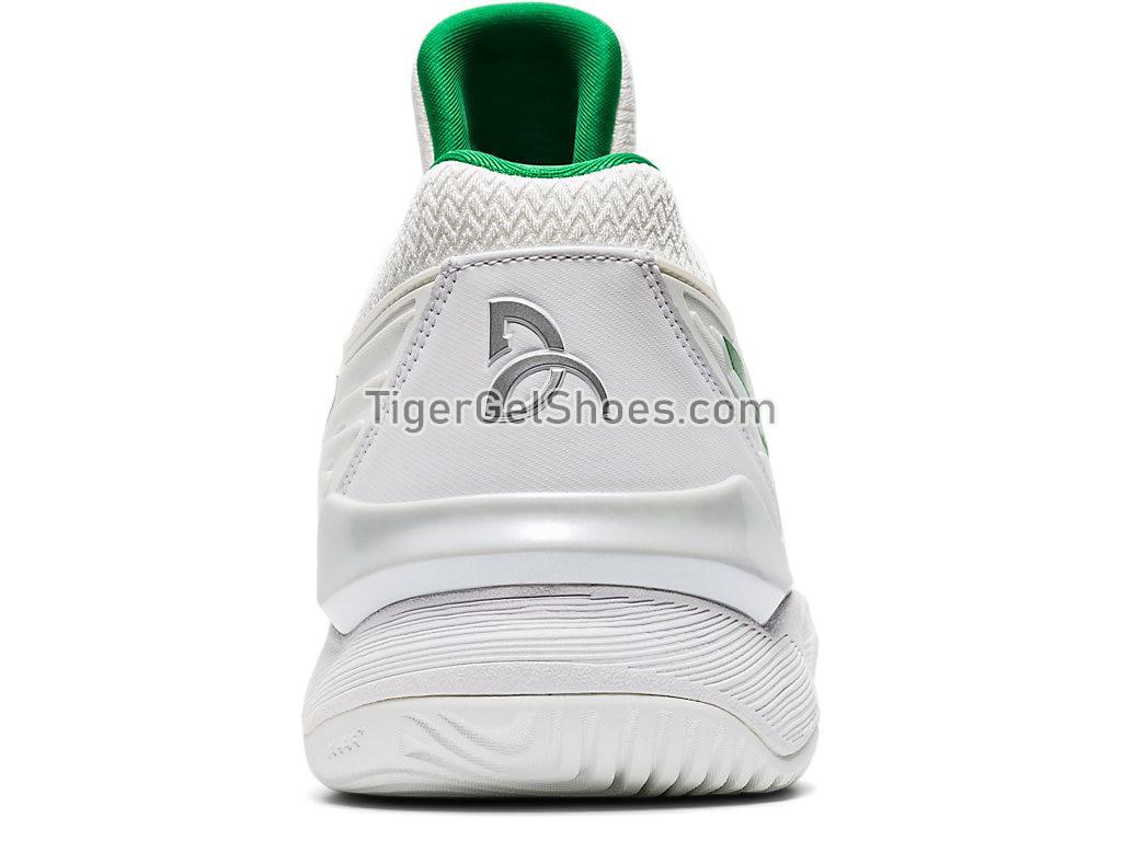 Asics COURT FF NOVAK White/Green 1041A089-100 Mens Tennis Shoes
