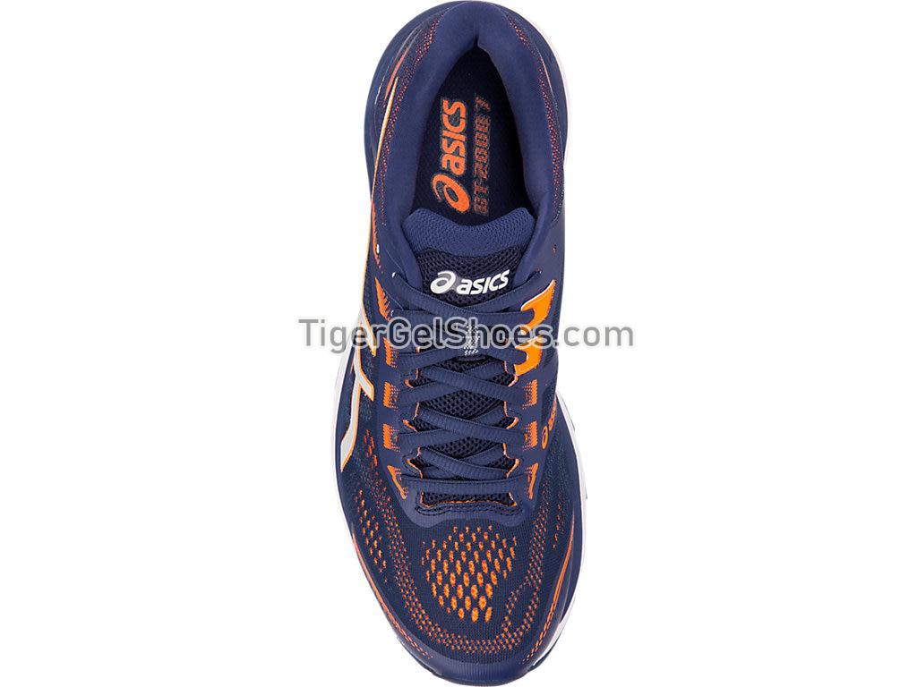 Asics GT-2000 7 Indigo Blue/Shocking Orange 1011A158-400 Mens Running Shoes