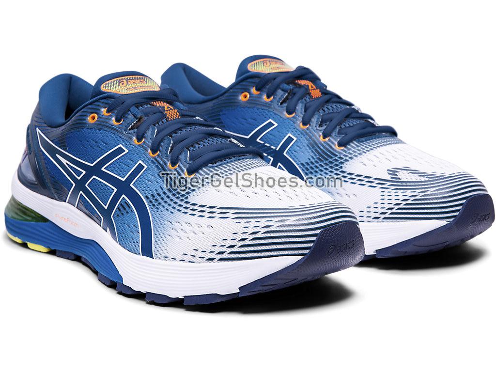 Asics GEL-NIMBUS 21 SP White/Lake Drive 1011A714-100 Mens Running Shoes