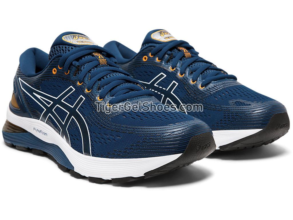 Asics GEL-NIMBUS 21 Mako Blue/Black 1011A169-402 Mens Running Shoes