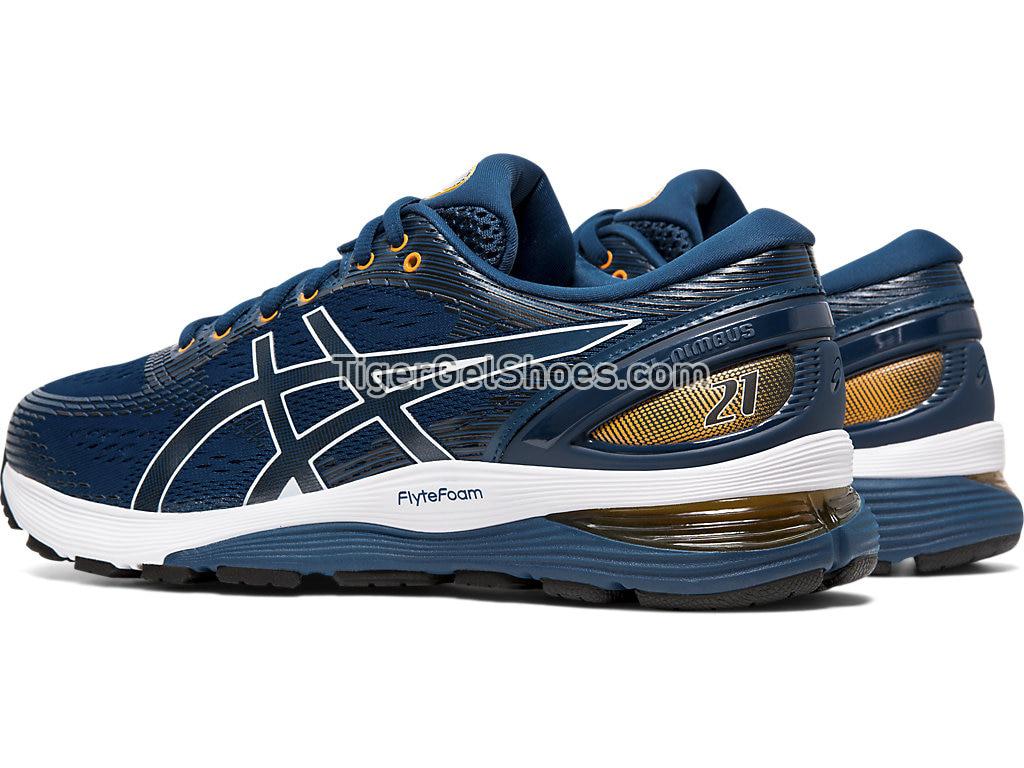 Asics GEL-NIMBUS 21 Mako Blue/Black 1011A169-402 Mens Running Shoes