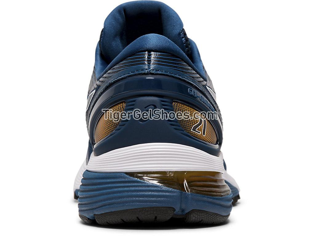 Asics GEL-NIMBUS 21 Mako Blue/Black 1011A169-402 Mens Running Shoes
