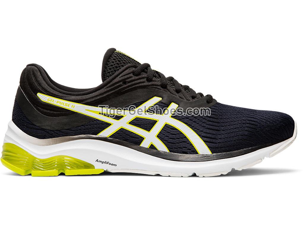 Asics GEL-PULSE 11 (4E) Black/Neon Lime 1011A708-002 Mens Running Shoes