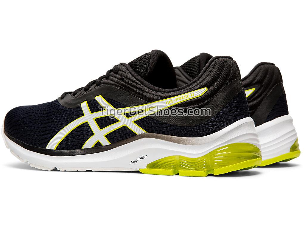 Asics GEL-PULSE 11 (4E) Black/Neon Lime 1011A708-002 Mens Running Shoes