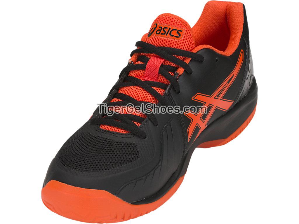 Asics GEL-Court Speed Black/Cherry Tomato E800N-011 Mens Tennis Shoes