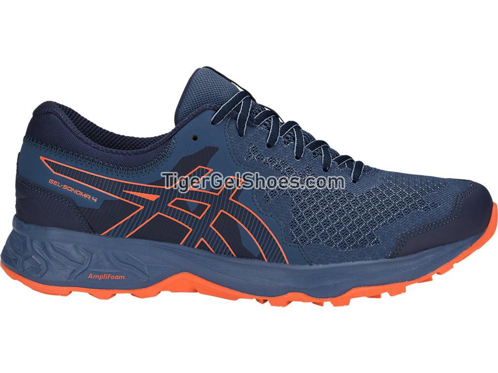 Asics GEL-SONOMA 4 Steel/Peacoat 1011A177-400 Mens Trail Running Shoes