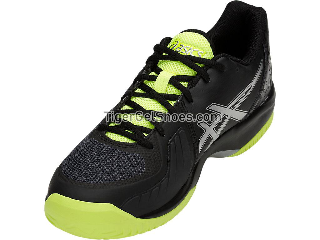 Asics GEL-Court Speed Black/Flash Yellow E800N-001 Mens Tennis Shoes