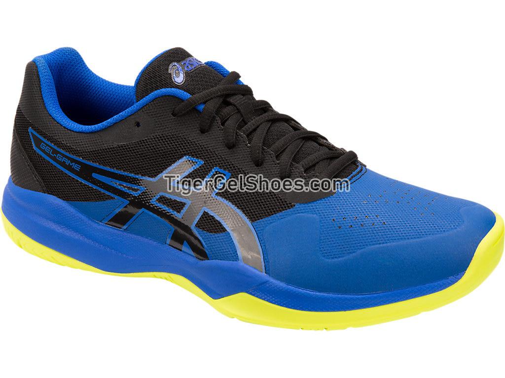 Asics GEL-GAME 7 Black/Illusion Blue 1041A042-009 Mens Tennis Shoes