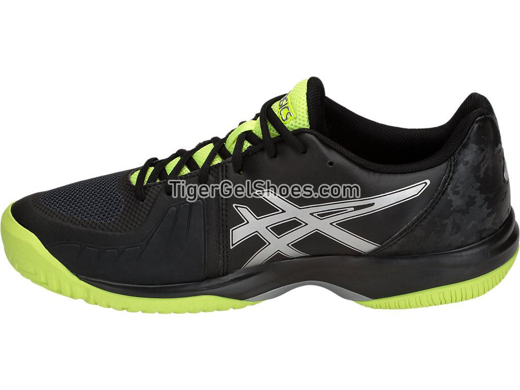 Asics GEL-Court Speed Black/Flash Yellow E800N-001 Mens Tennis Shoes
