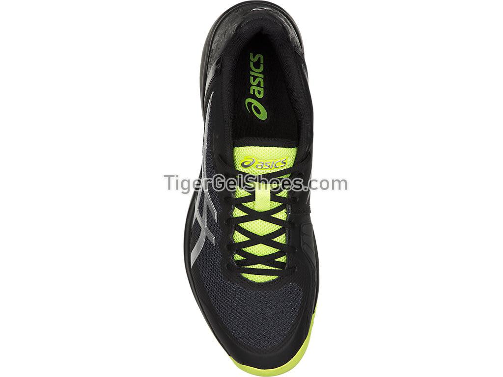 Asics GEL-Court Speed Black/Flash Yellow E800N-001 Mens Tennis Shoes