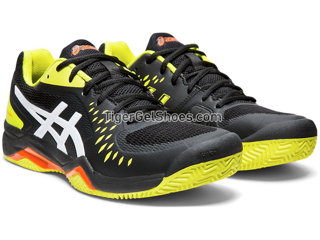 Asics GEL-Challenger 12 Clay Black/Sour Yuzu 1041A048-015 Mens Tennis Shoes