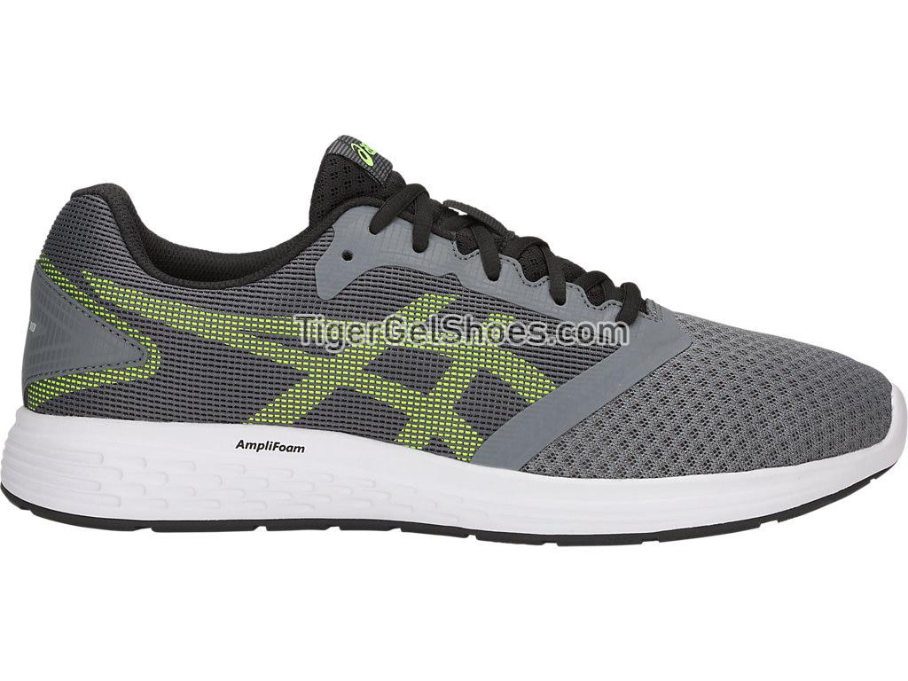Asics Patriot 10 Steel Grey/Hazard Green 1011A131-031 Mens Running Shoes
