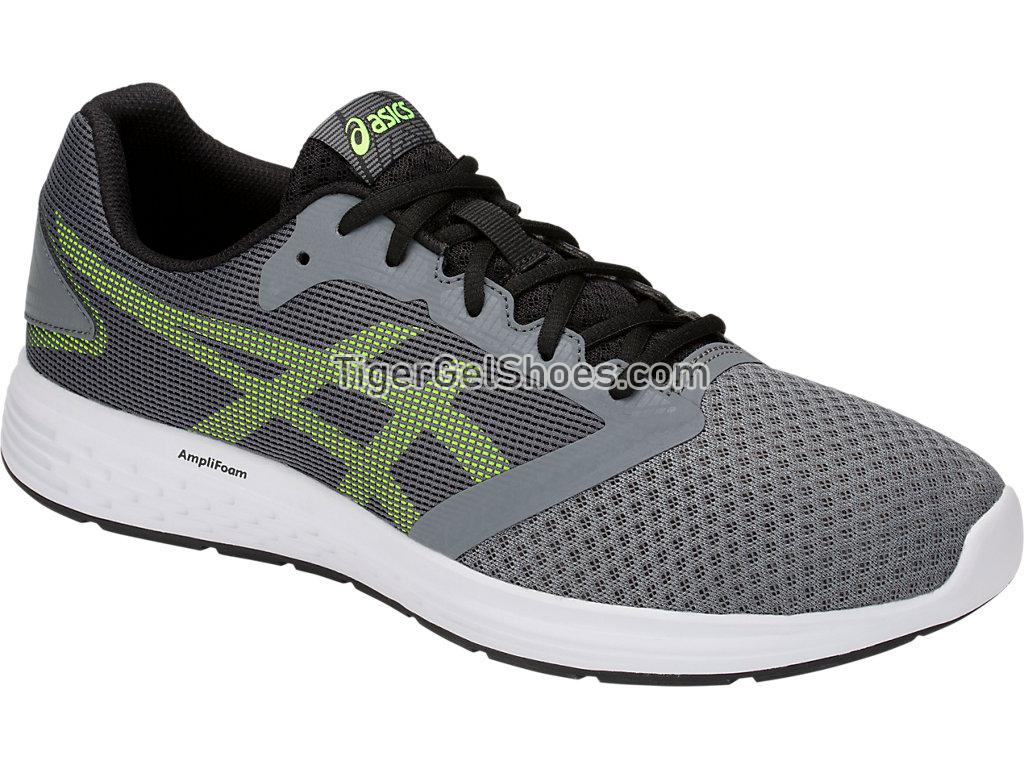 Asics Patriot 10 Steel Grey/Hazard Green 1011A131-031 Mens Running Shoes