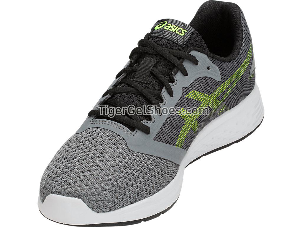 Asics Patriot 10 Steel Grey/Hazard Green 1011A131-031 Mens Running Shoes