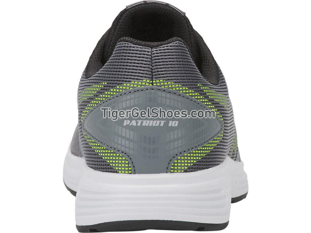 Asics Patriot 10 Steel Grey/Hazard Green 1011A131-031 Mens Running Shoes