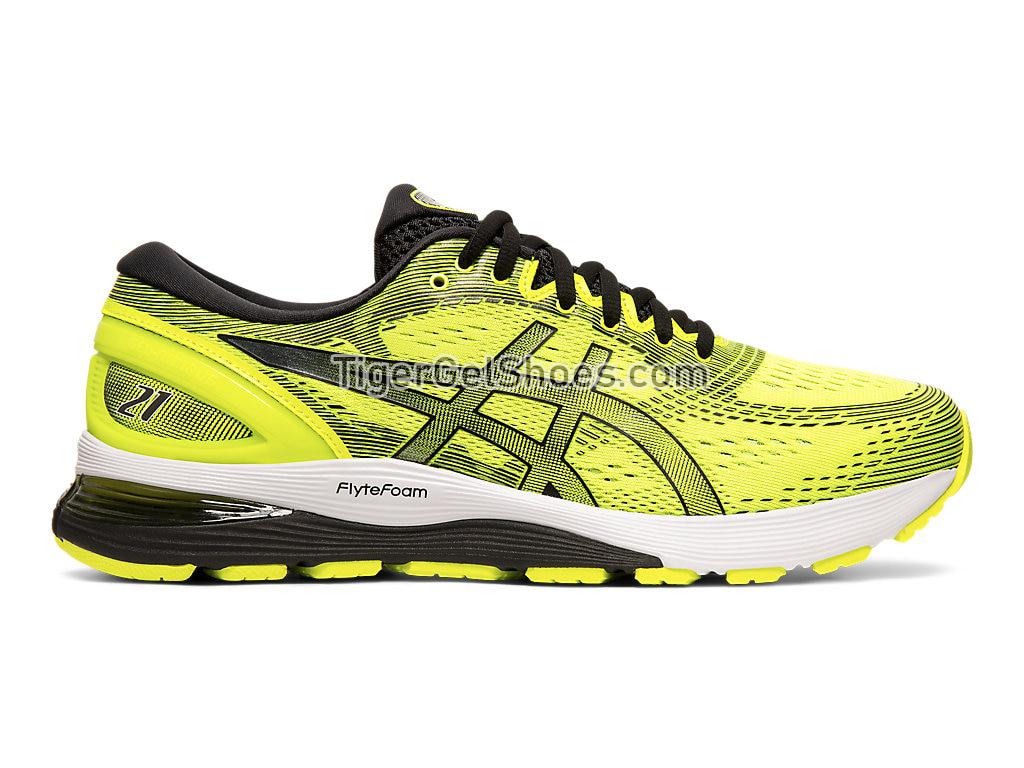 Asics GEL-NIMBUS 21 Safety Yellow/Black 1011A169-750 Mens Running Shoes Asics GEL-NIMBUS 21 Safety Yellow/Black 1011A169-750 Mens Running Shoes