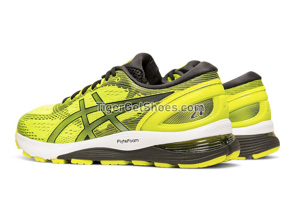 Asics GEL-NIMBUS 21 Safety Yellow/Black 1011A169-750 Mens Running Shoes