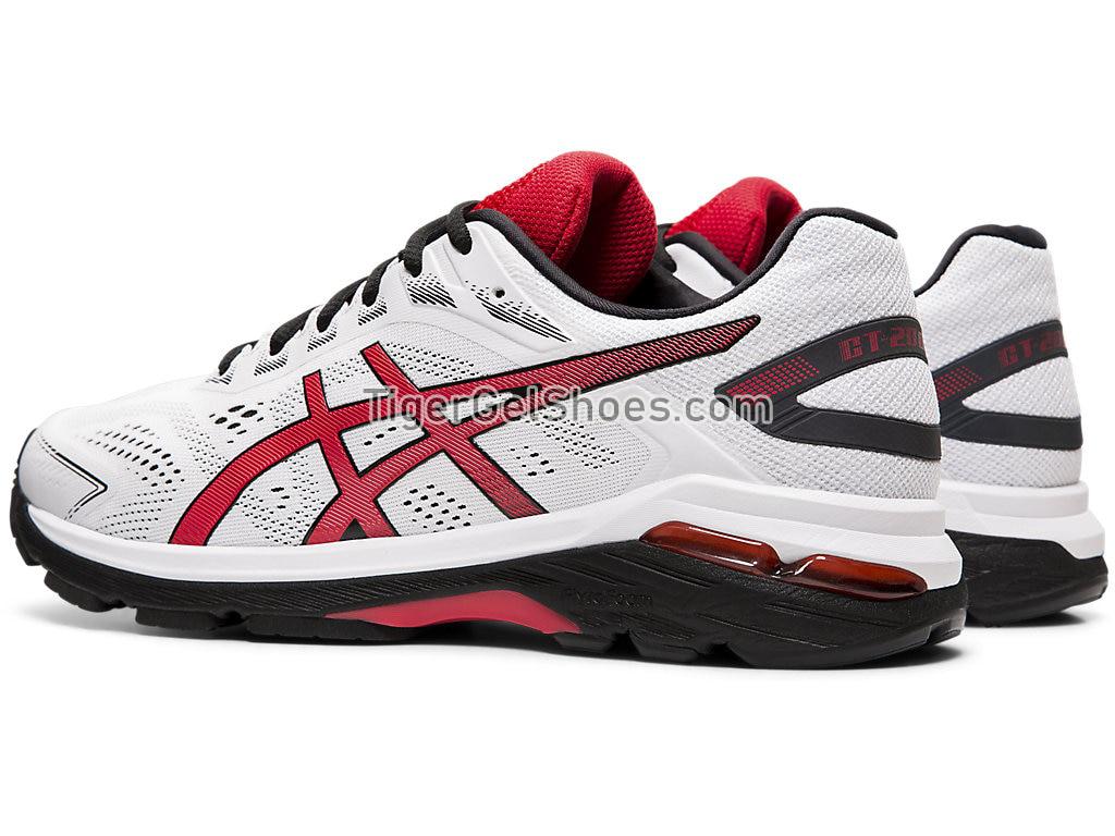 Asics GT-2000 7 White/Speed Red 1011A158-100 Mens Running Shoes