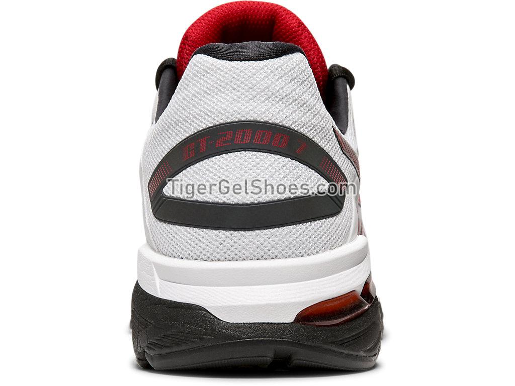 Asics GT-2000 7 White/Speed Red 1011A158-100 Mens Running Shoes