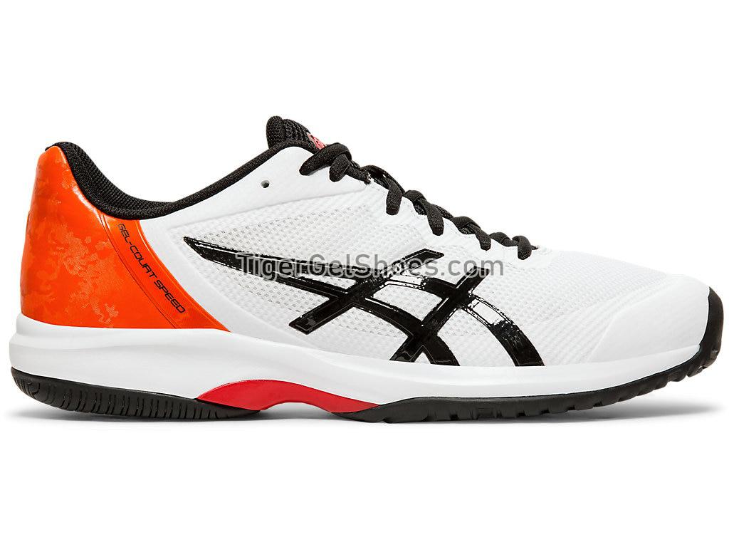 Asics GEL-Court Speed White/Black E800N-100 Mens Tennis Shoes